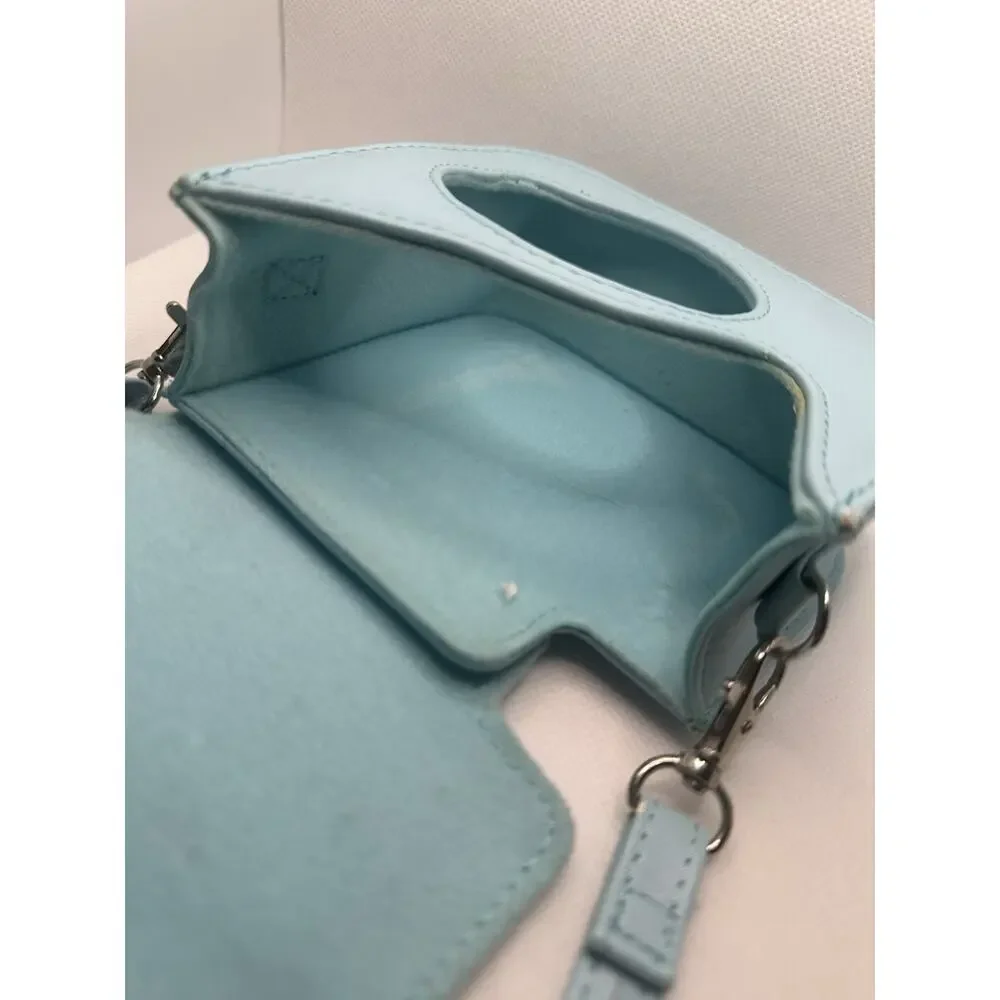 FUJIFILM Instax Mini 8 Blue Instant Film Camera Retro Cam w Strap And Case